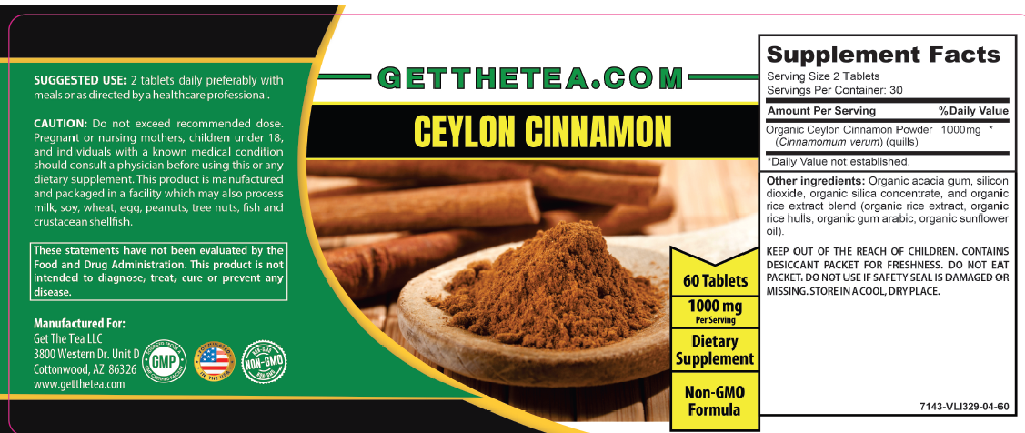 Ceylon Cinnamon 500 mg Tablets