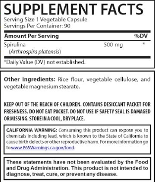 Spirulina 90 Capsules