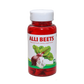 Alli Beets: Beet and Garlic dietary supplement. Red bottle with white cap.